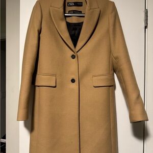 Zara Women's Camel Trench Coat